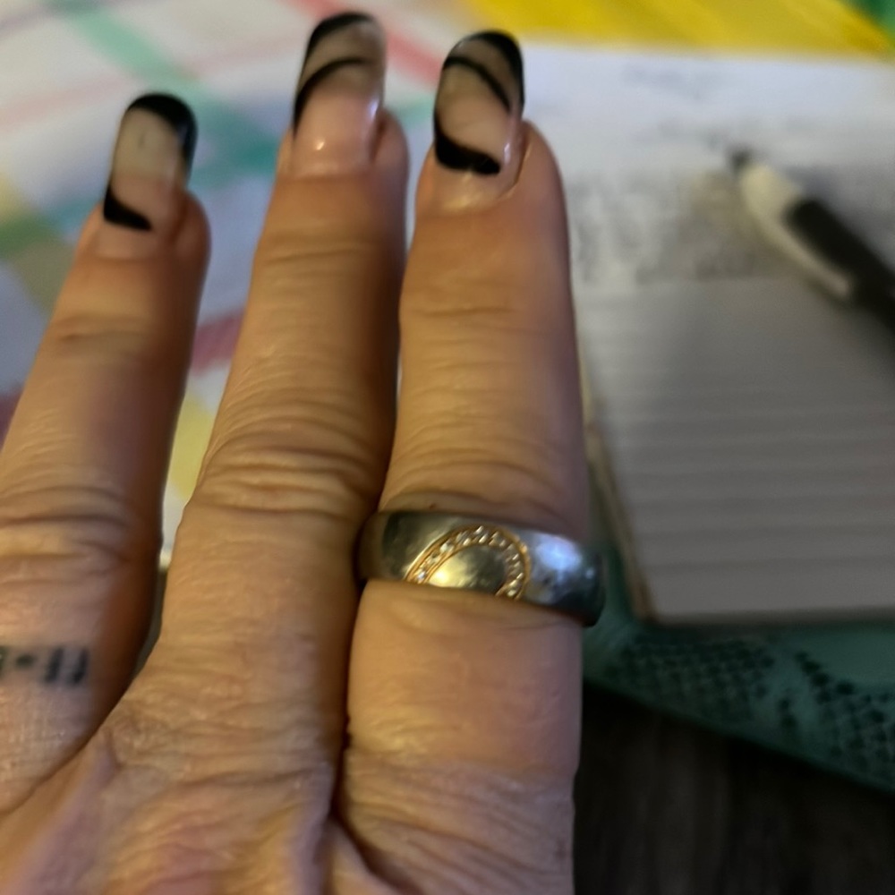 Stainless steel womens waiting for my other half ring